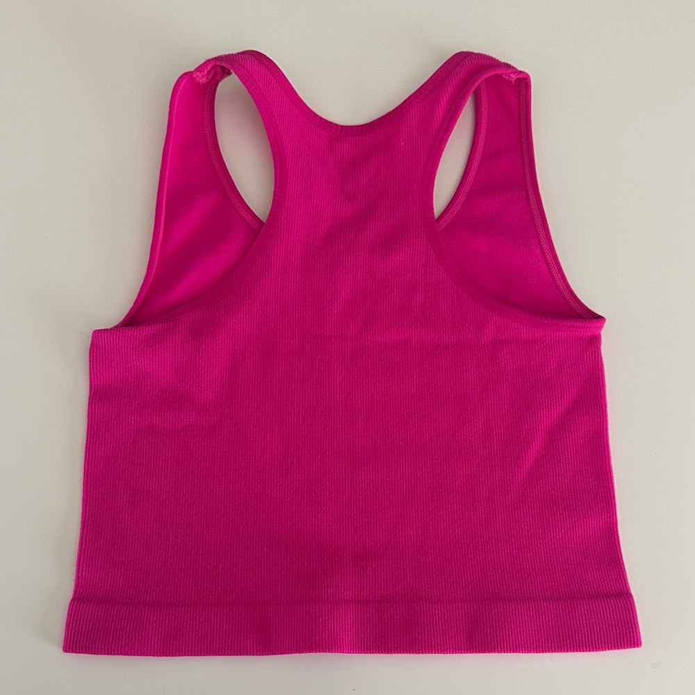 Pink Racerback Tank Top - Picture 3 of 3